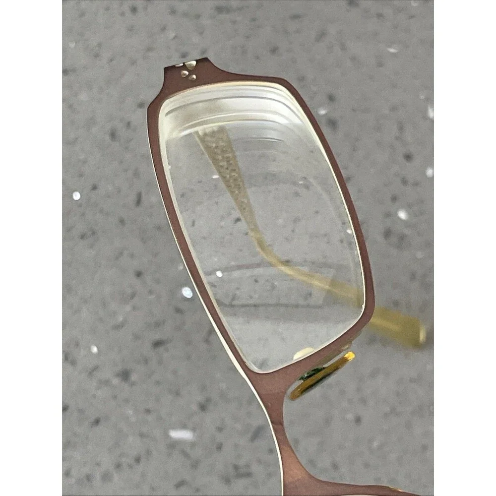 Bellagio B424 C-02 48-18-135 Metal Bronze Brown Full Rim Eyeglasses Frames ONLY